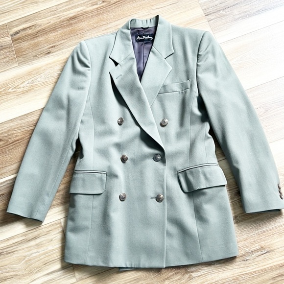Vintage Wool Ann Freedberg Double Breast Blazer - Picture 8 of 15